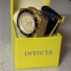 Invicta Gold and Black Men's Watch